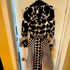 NWT Black & White coat dress